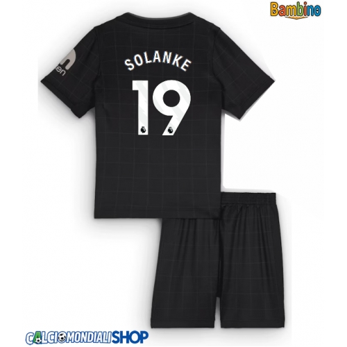 Maglie da calcio Tottenham Hotspur Dominic Solanke #19 Seconda Maglia Bambino 2025-26 Manica Corta + Pantaloni corti)